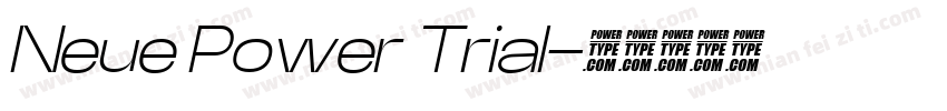 Neue Power Trial字体转换